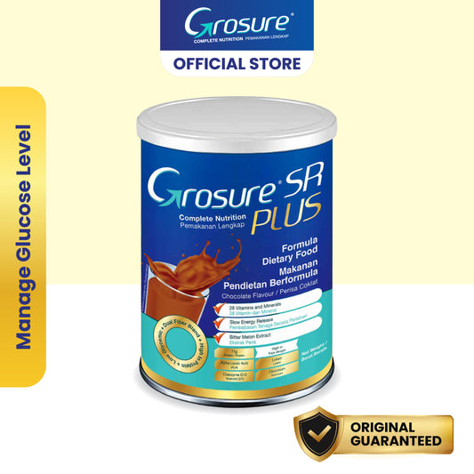 Grosure SR Plus Susu Kencing Manis/Susu Peria Katak - Chocolate (400g/800g)